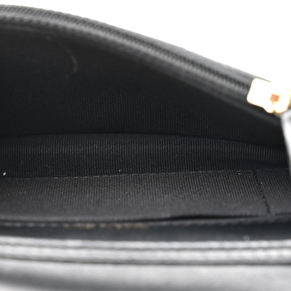 Calfskin Quilted Maxi Pearls Clutch With Chain Black