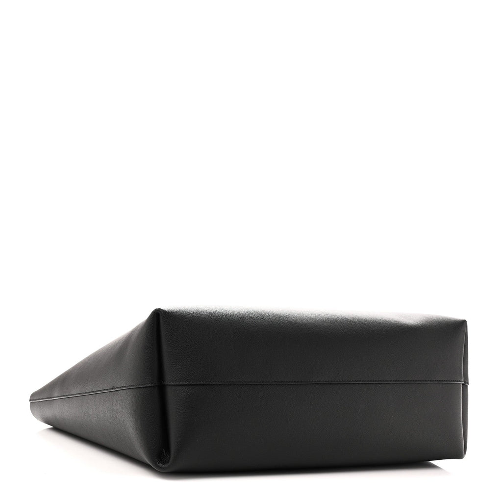 Calfskin Large Shopping Tote Black