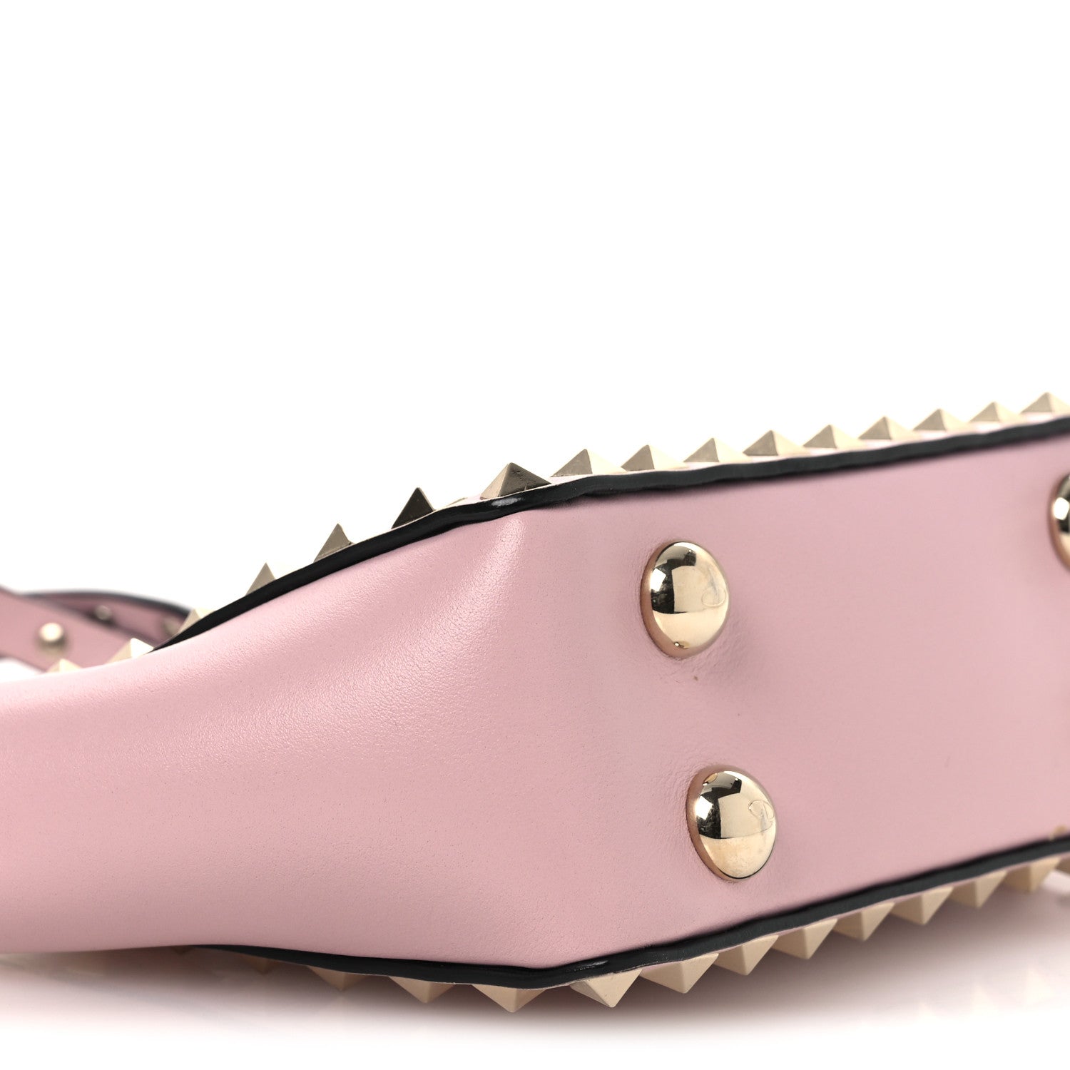 Vitello Mini Rockstud Tote Water Rose