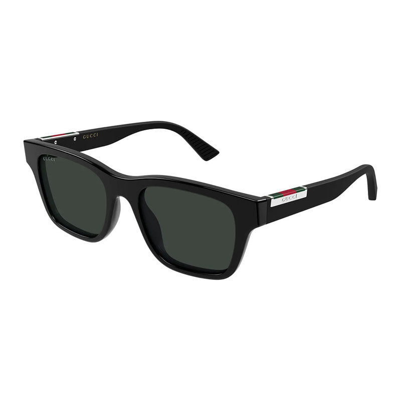 Gucci Sunglasses Square Full Rim, Black Frame and Grey Lens GG2089S001