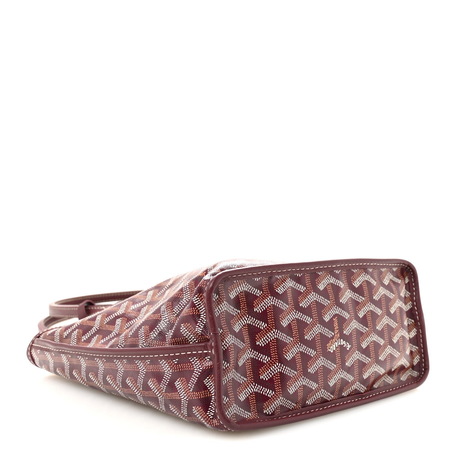 Goyardine Reversible Mini Anjou Burgundy