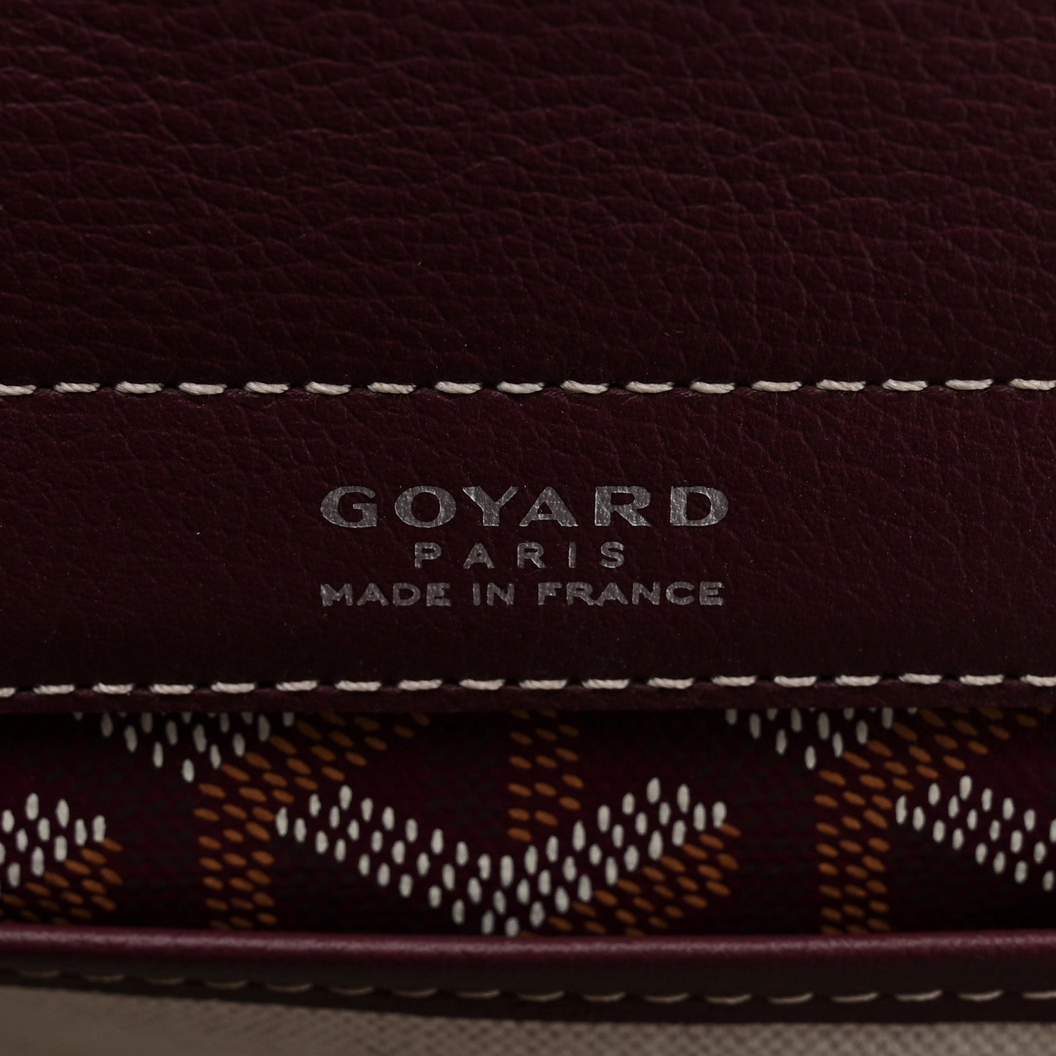 Goyardine Rouette PM Burgundy