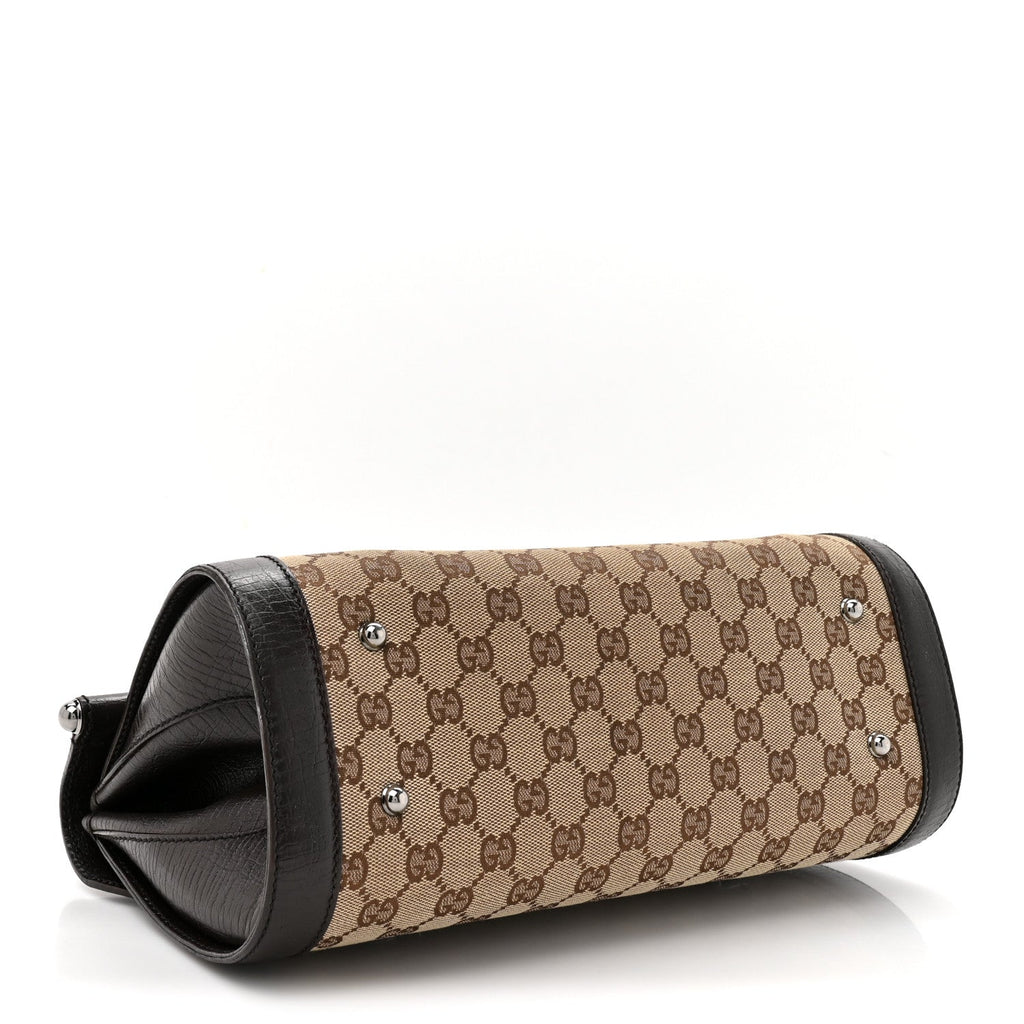Monogram Bamboo Bullet Bag Dark Brown