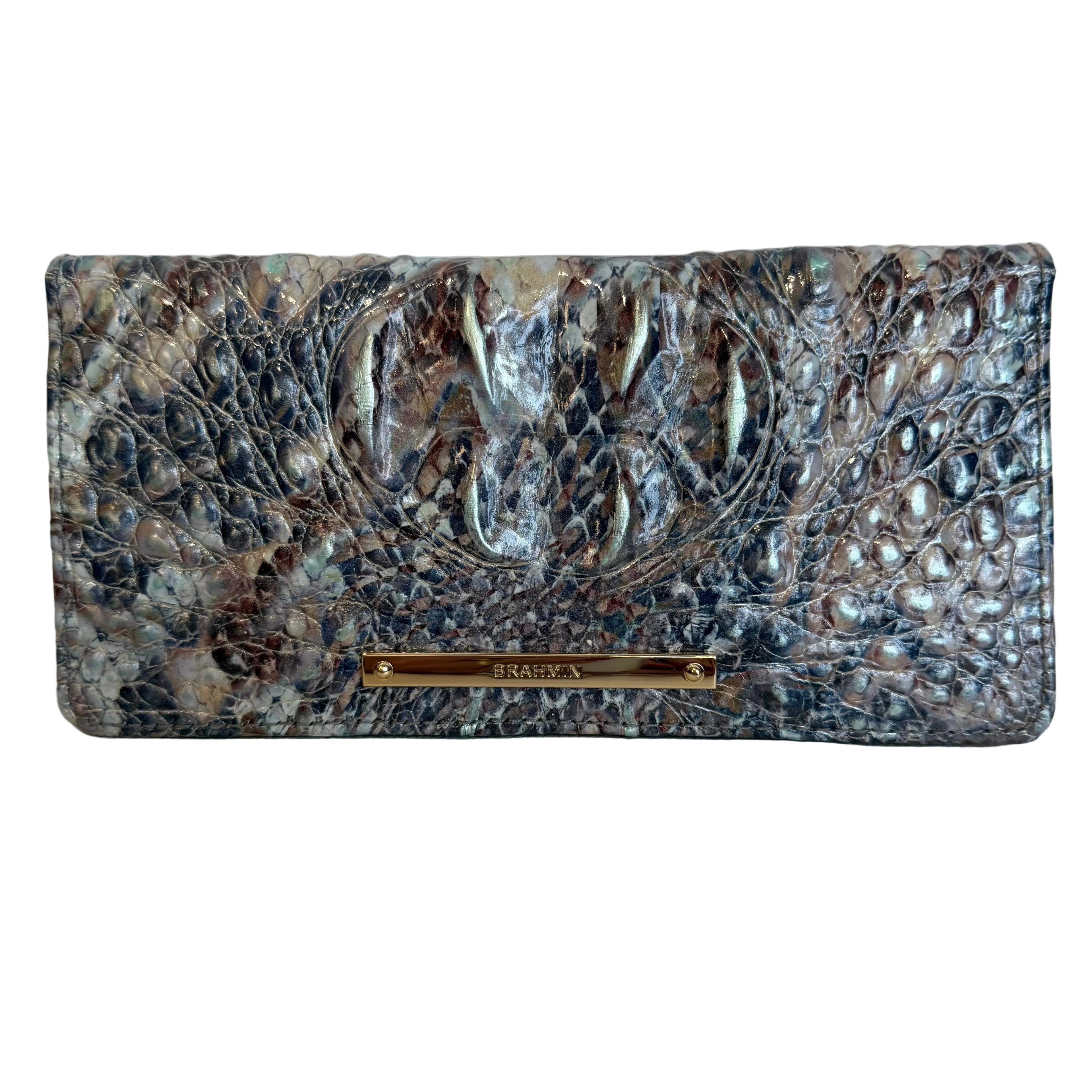 BRAHMIN Icy Python Melbourne Ady Wallet NWOT