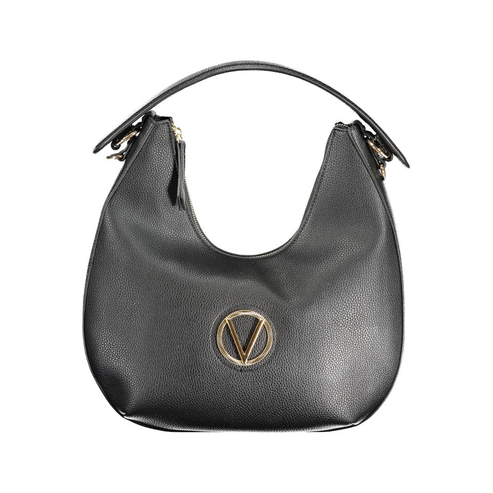 Mario Valentino Black Polyurethane Women Shoulder Women's Bag