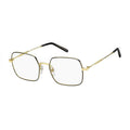 Marc Jacobs Eyeglasses Rectangle Full Rim, Gold/Black Frame and Clear Demo Lenses Lens MARC5070RHL00
