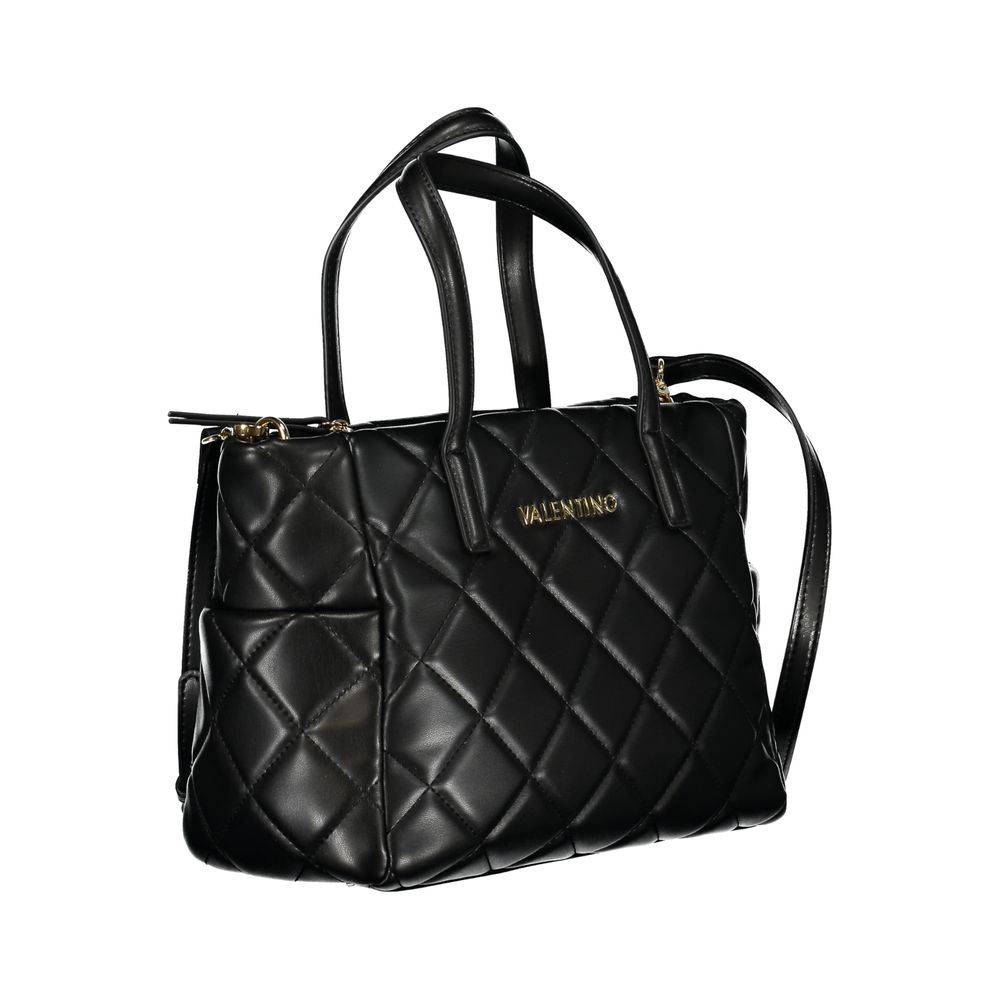 Mario Valentino Black Polyurethane Women's Women's Handbag