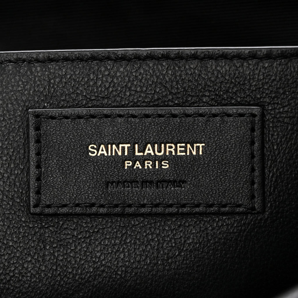 Lambskin Matelasse Monogram Large Jamie 4.3 Black