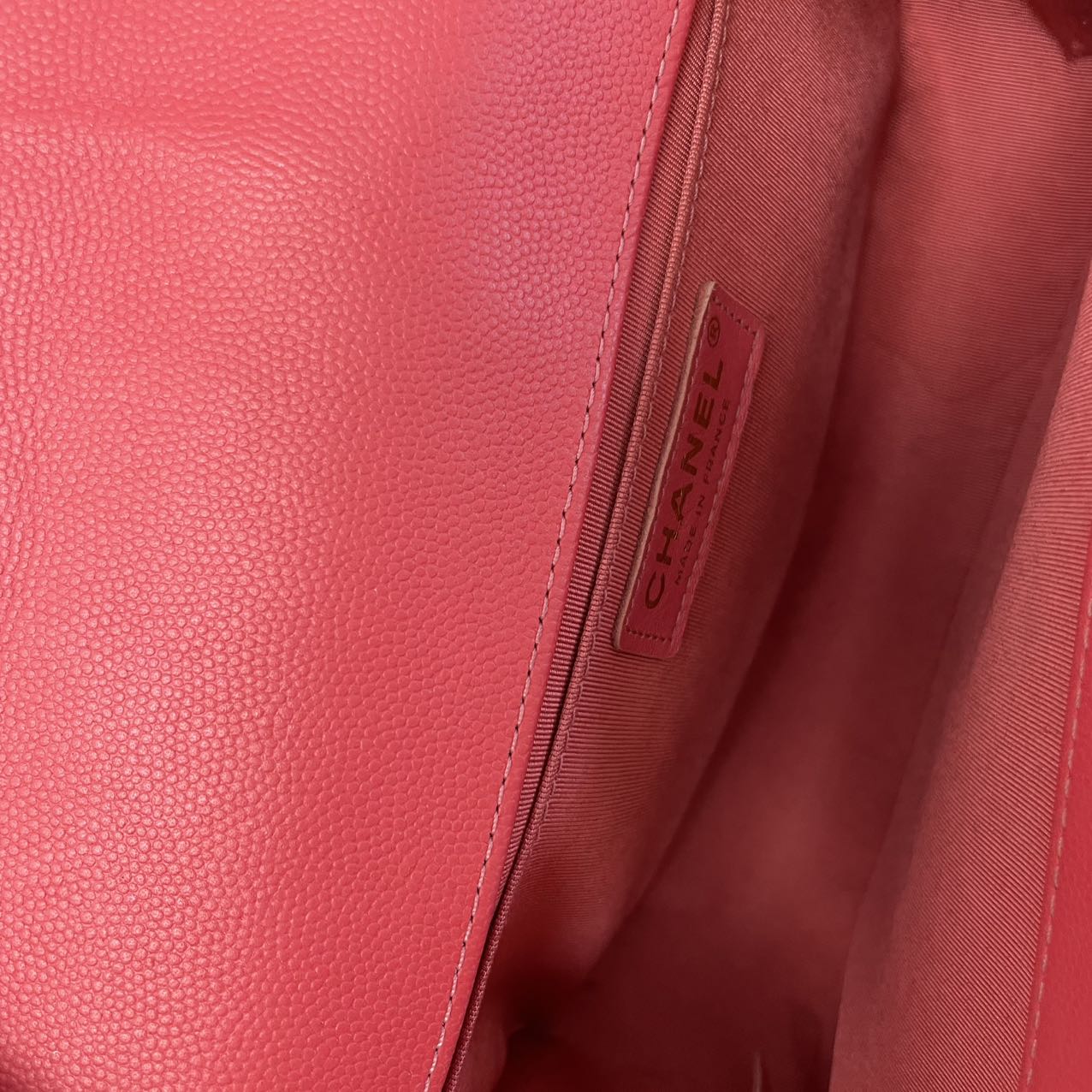 Chanel Medium Boy Flap Caviar Dark Pink 2017