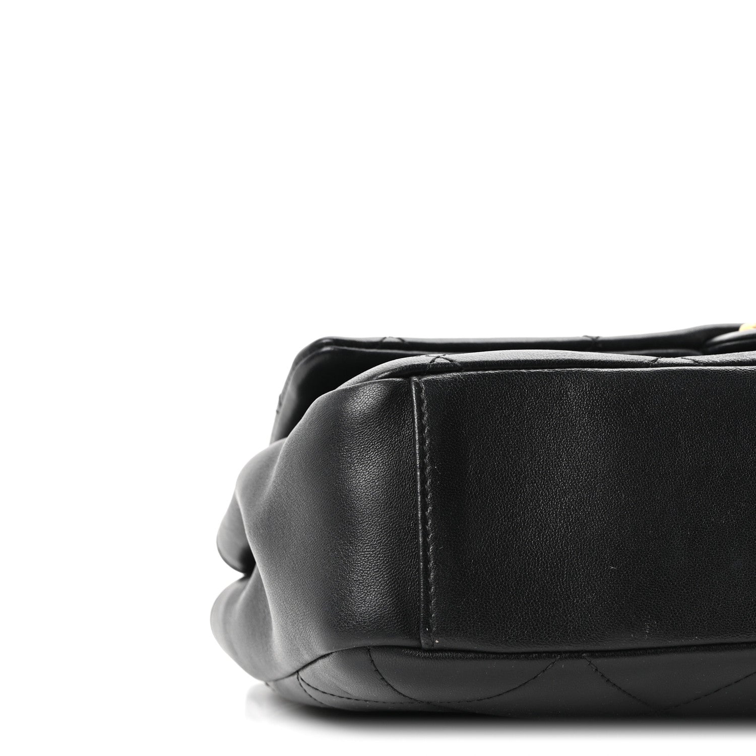 Lambskin A Real Catch Flap Bag Black