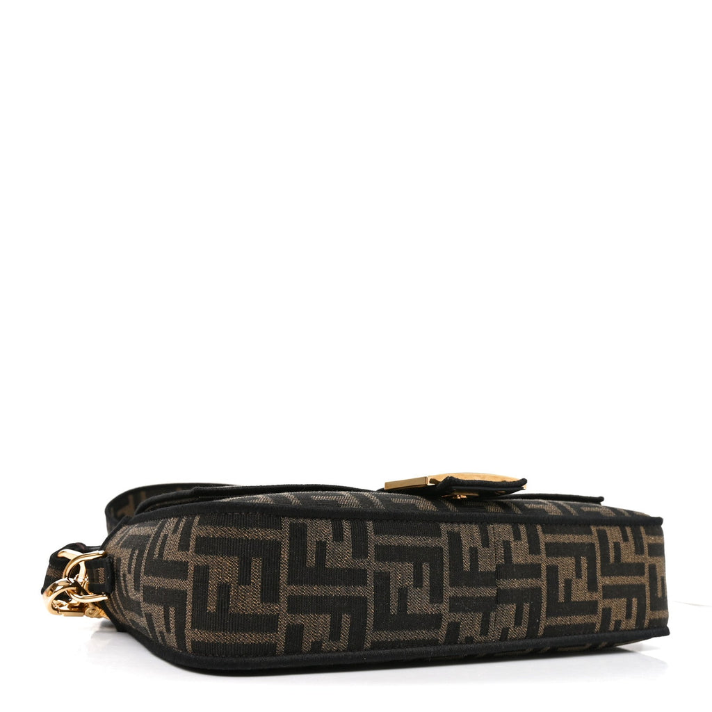 Fabric Jacquard FF 1974 Medium Baguette Tobacco Moro Black