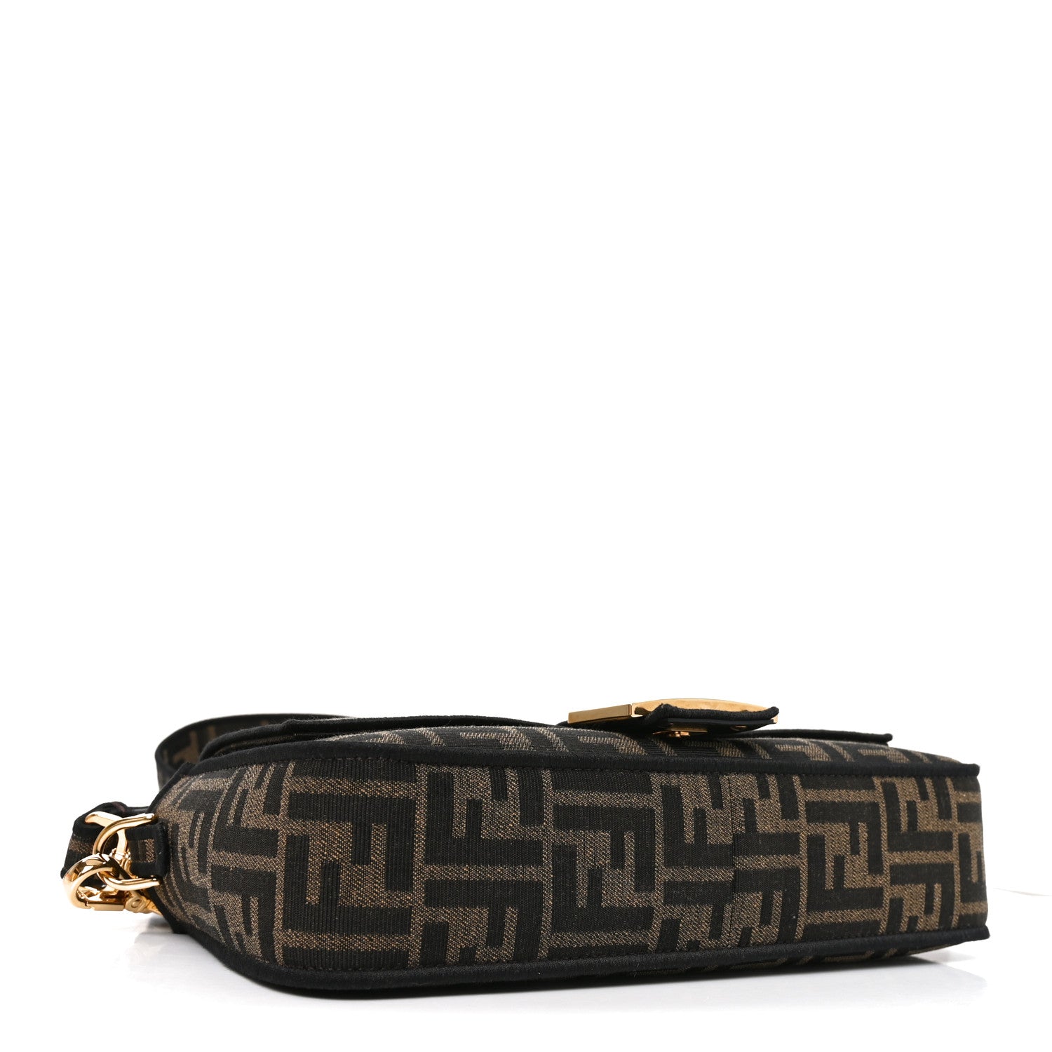 Fabric Jacquard FF 1974 Medium Baguette Tobacco Moro Black