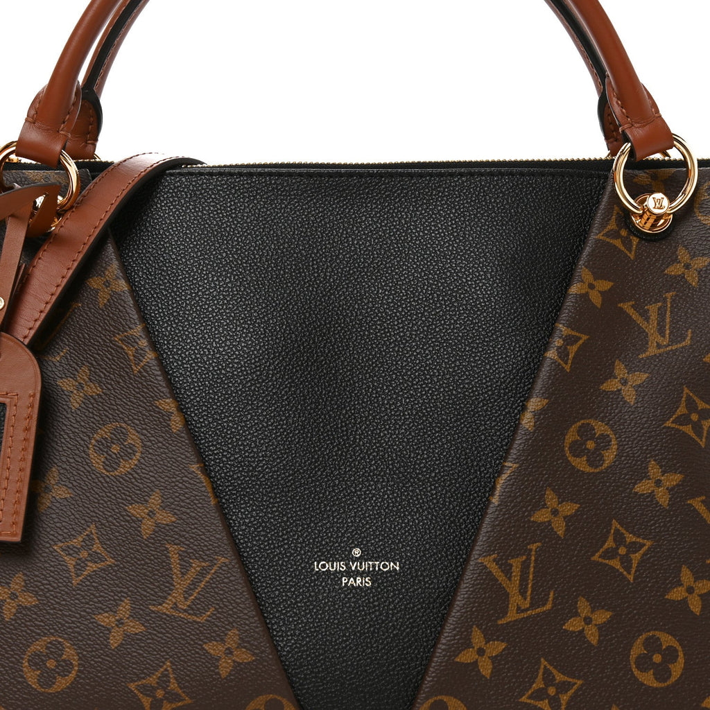 Monogram V Tote MM Black