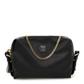 Nylon Pouch With Chain Black