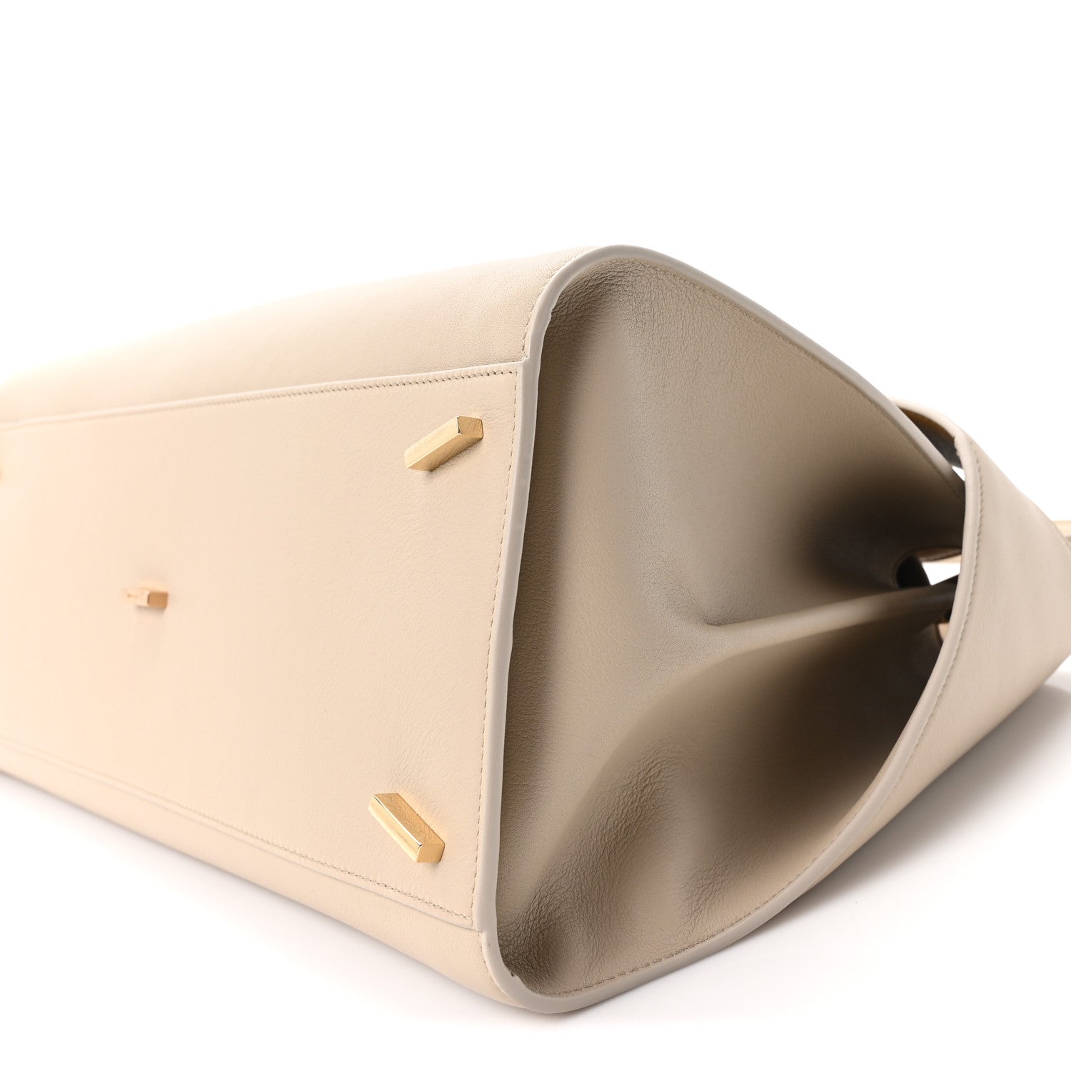 Calfskin Medium Hug Bag Stone Burnt Orcher