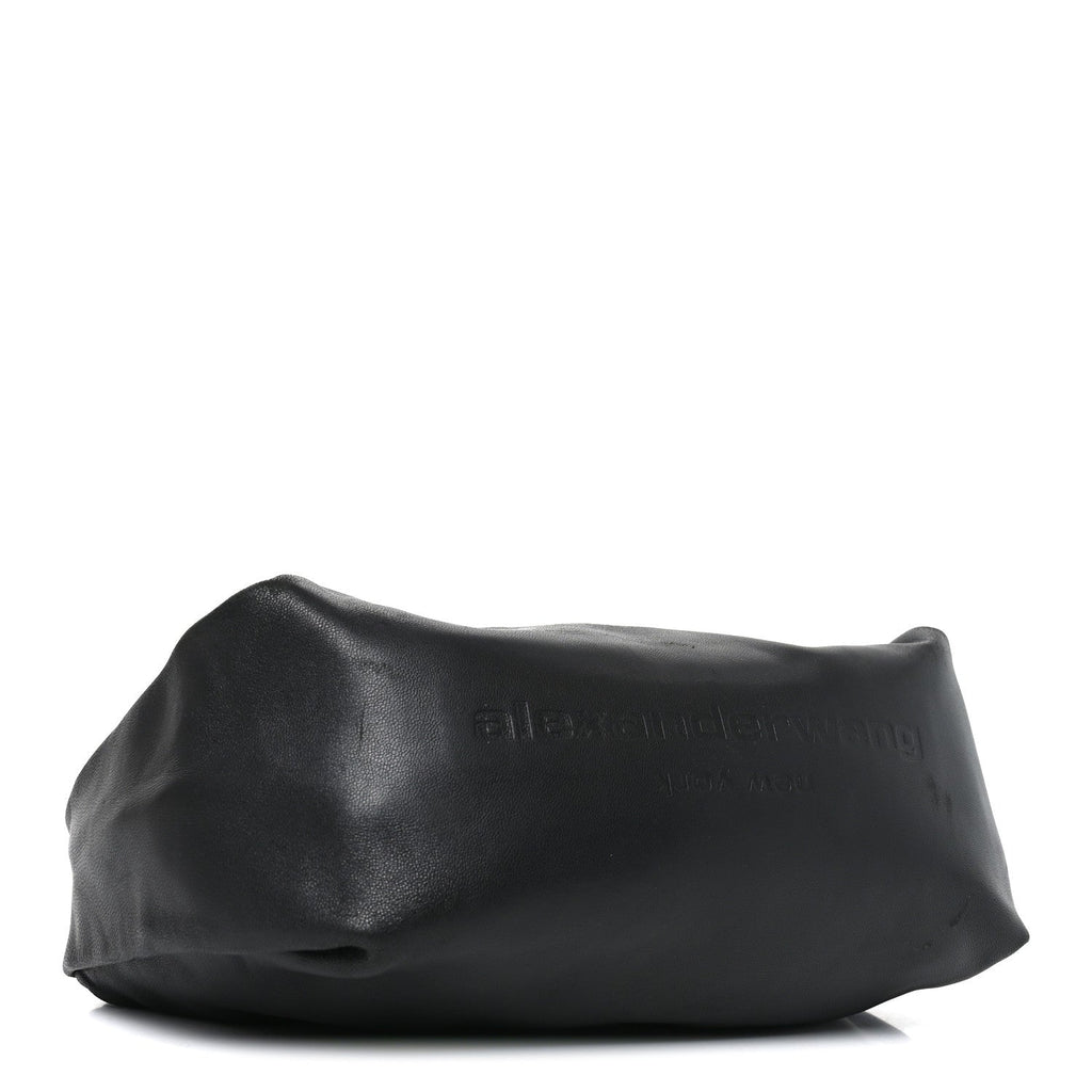 Lambskin Mini Scrunchie Bag Black
