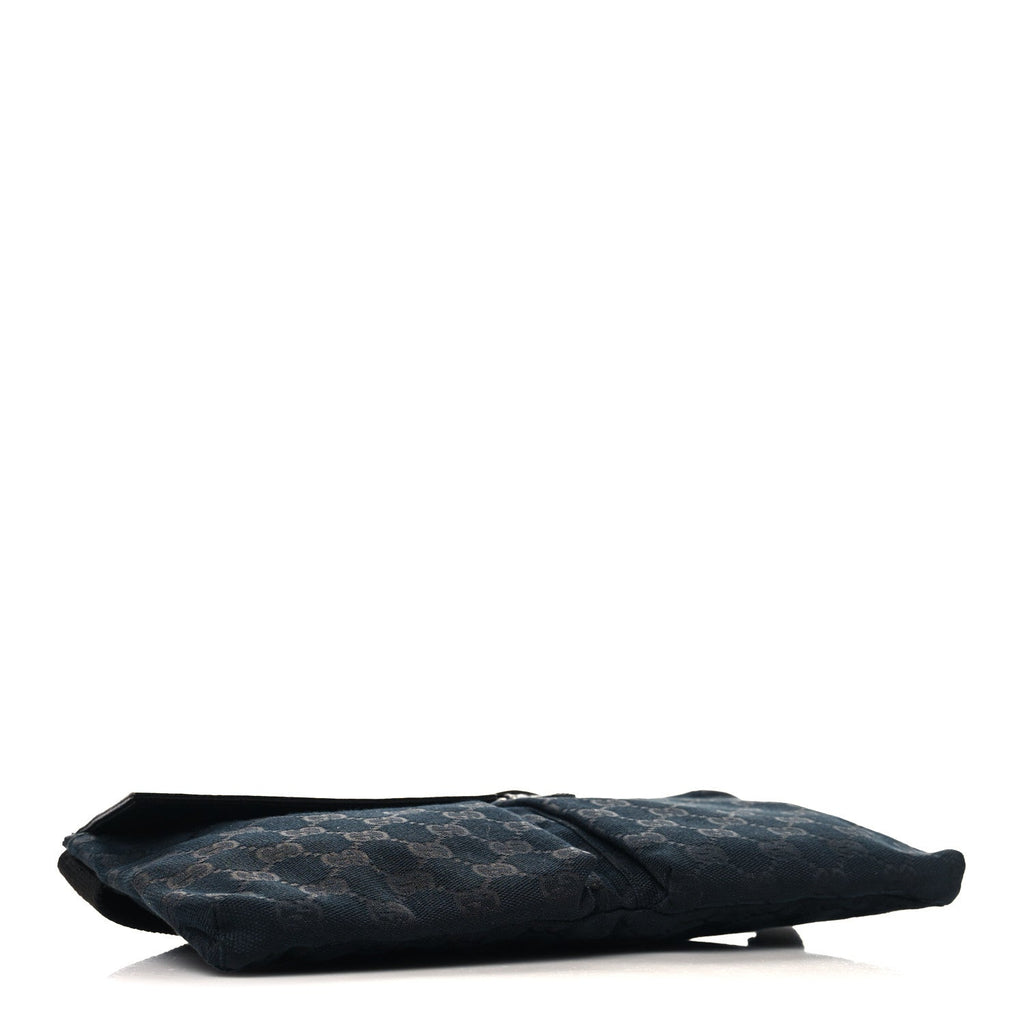 GG Monogram Double Pocket Belt Bag Black