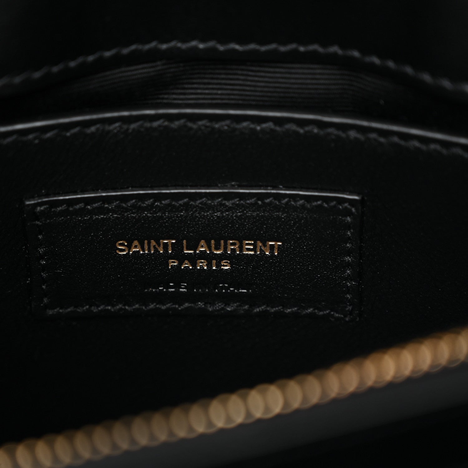 Calfskin Y Quilted Monogram Small Loulou Chain Satchel Black