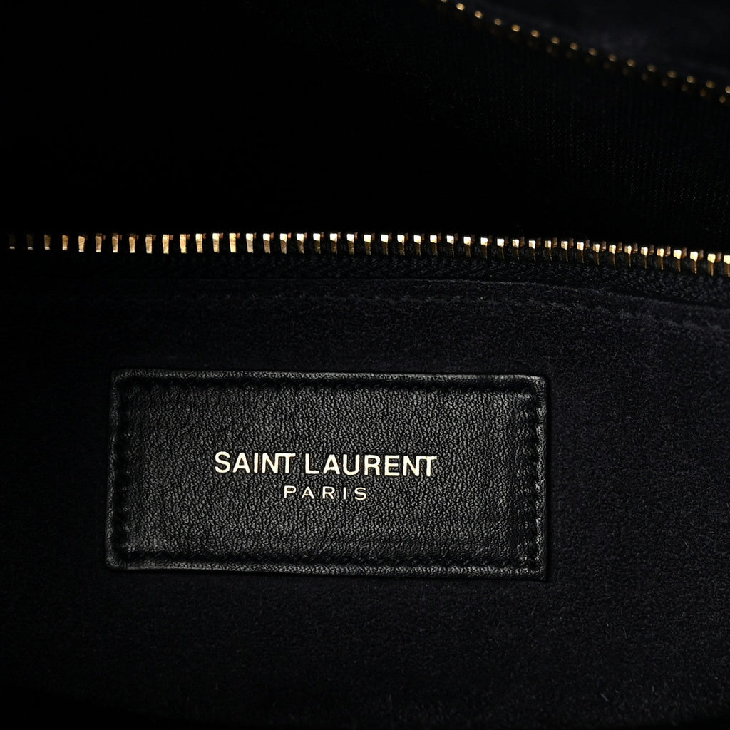 Calfskin Large Sac de Jour Carryall Navy Blue