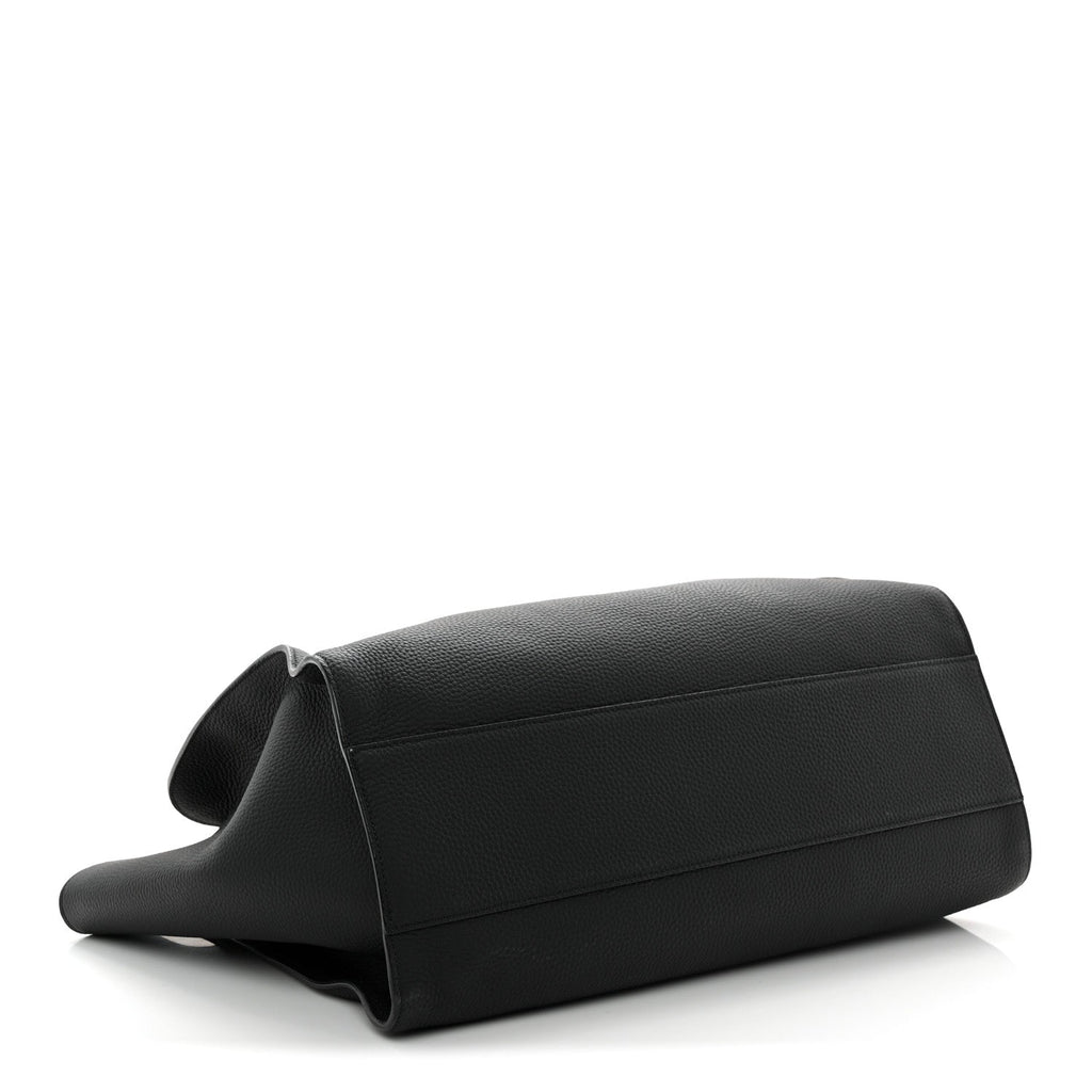 Matte Grained Calfskin Marlo 17 Black