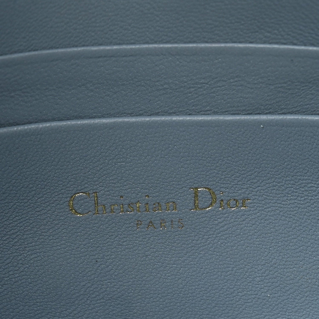 Lambskin Macrocannage Mini Dior Caro Bag Cloud Blue