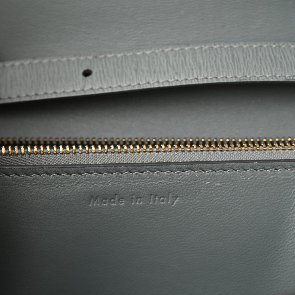 Liege Calfskin Medium Classic Box Flap Bag Storm