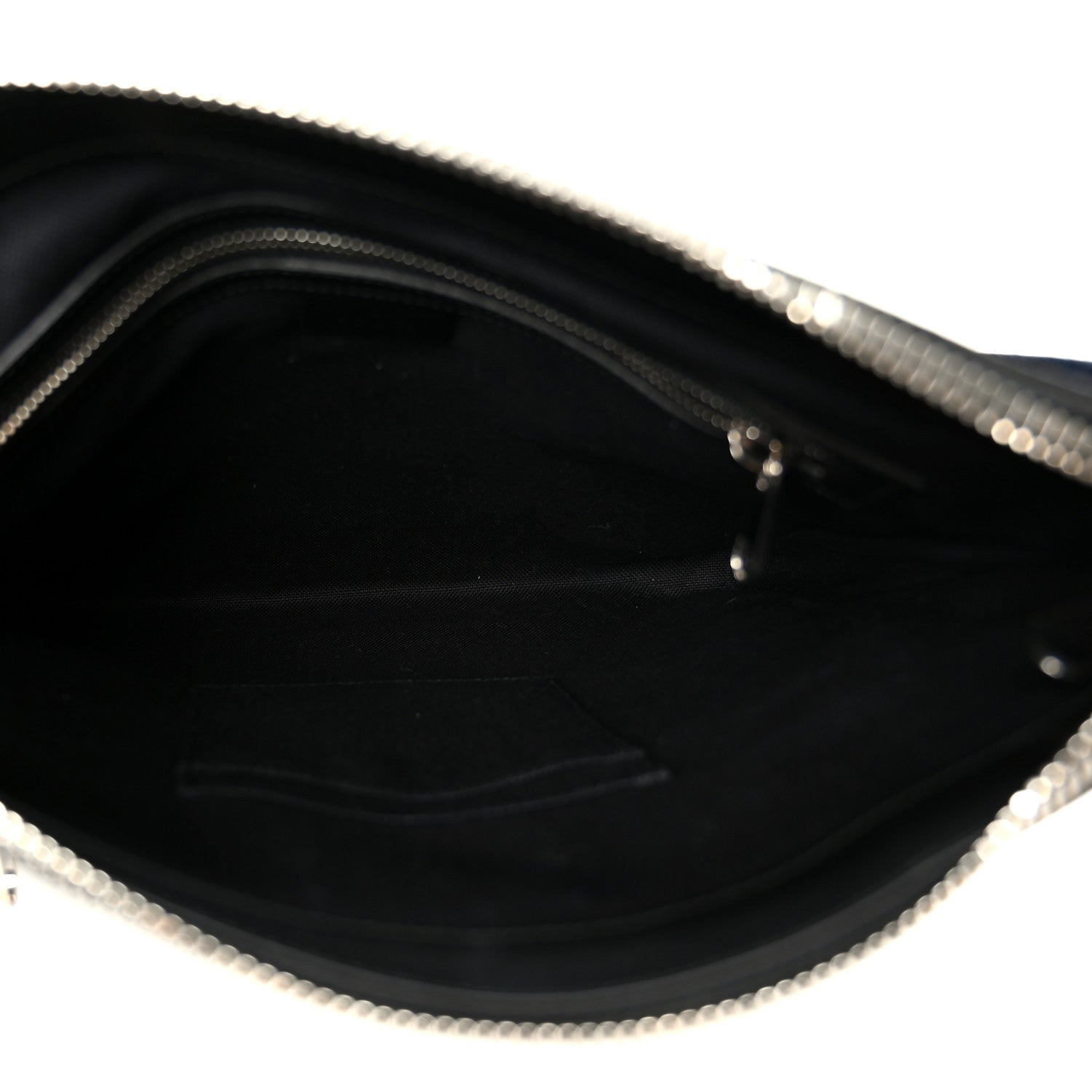 GG Supreme Monogram Appia Calfskin Web Flat Messenger Bag Black Grey Black Grey