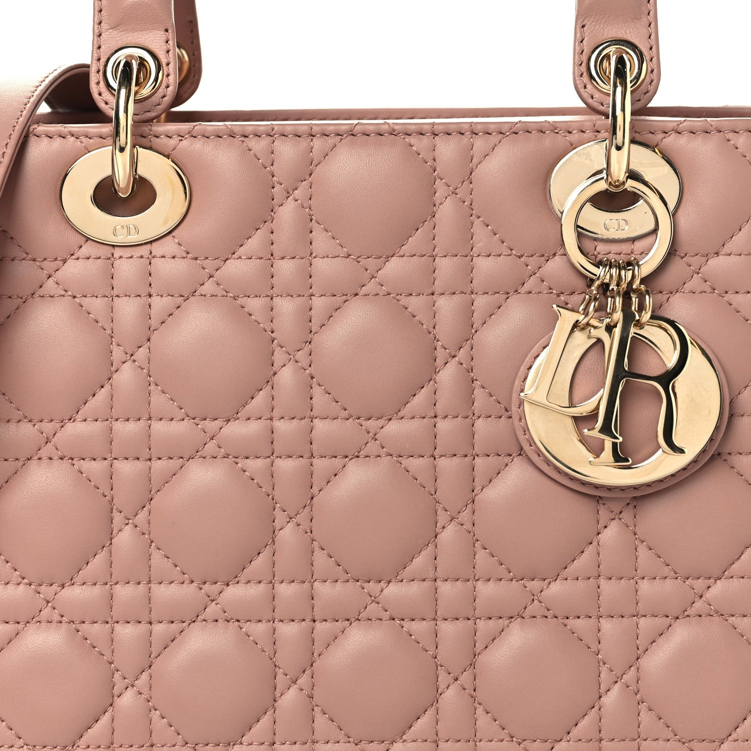 Lambskin Cannage Medium Lady Dior Fard