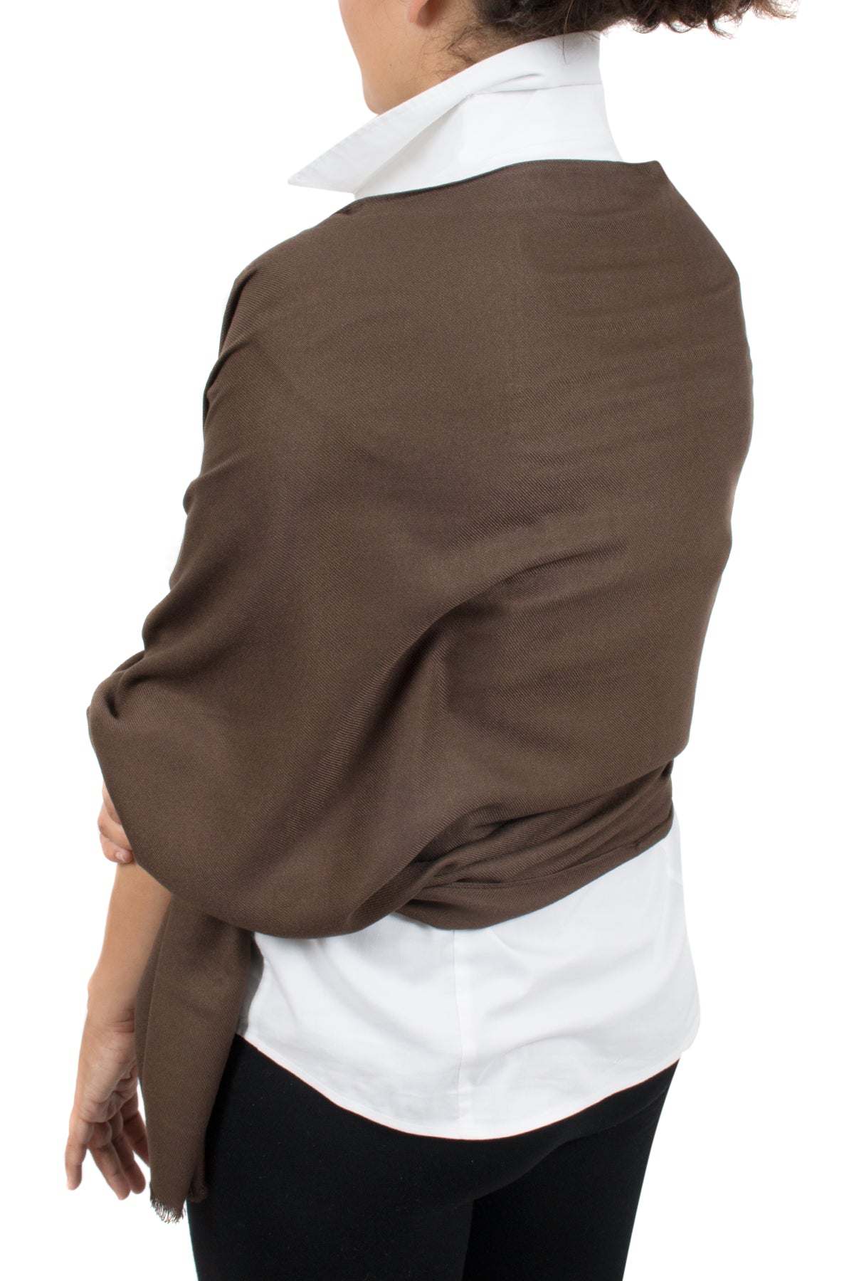 Gianfranco Ferre Brown Pashmina Scarf