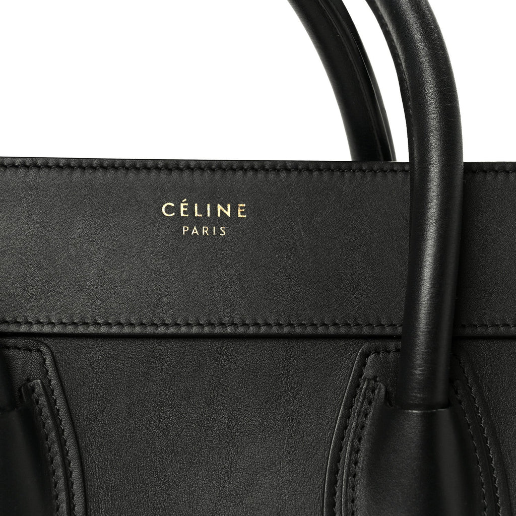 Smooth Calfskin Mini Luggage Black