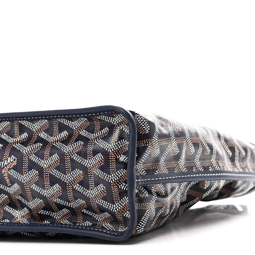 Goyardine Reversible Mini Anjou Navy