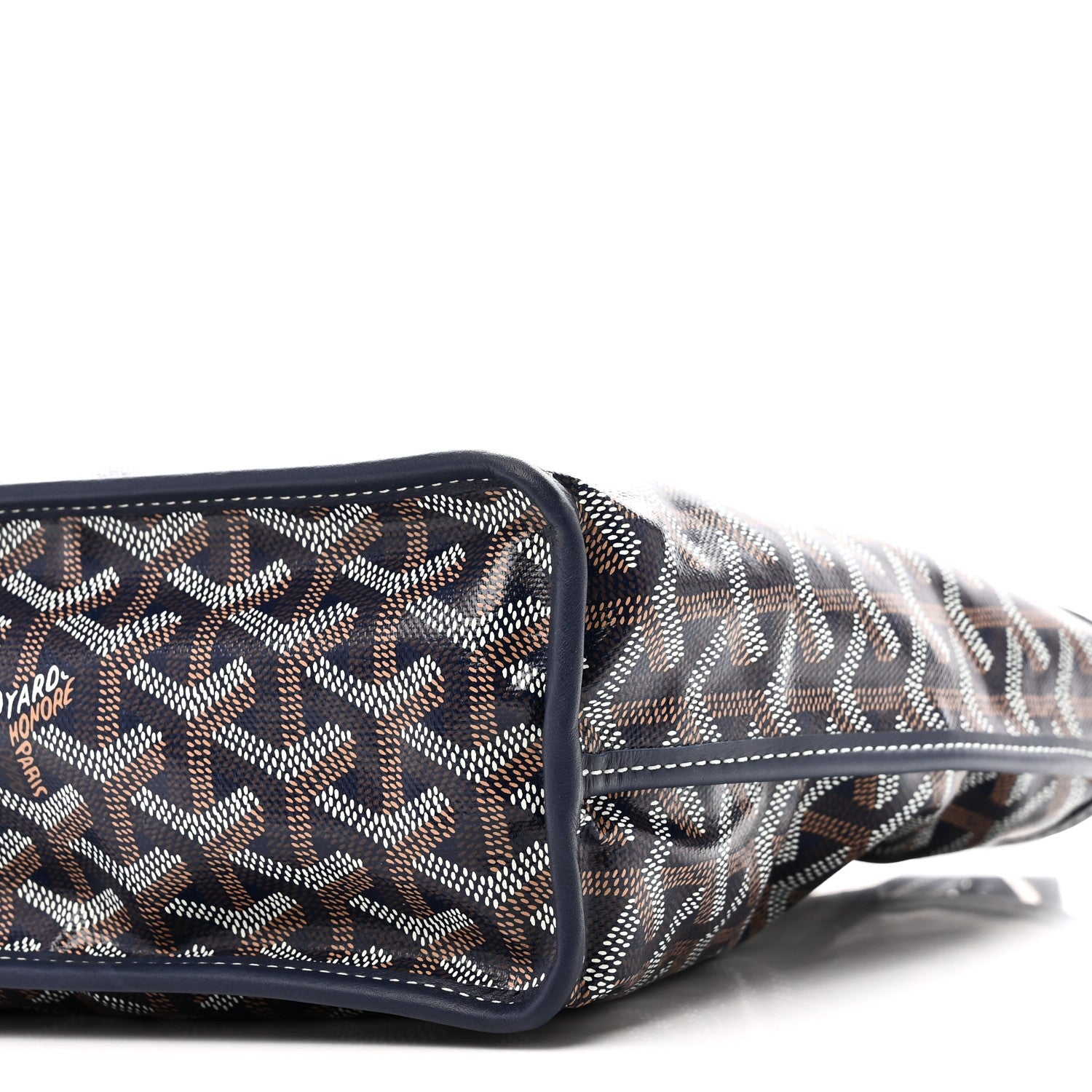 Goyardine Reversible Mini Anjou Navy
