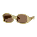 Jacquemus Sunglasses Geometric Full Rim, Shiny Black Frame and Brown Lens JAC/15C1