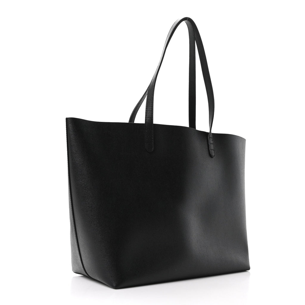 Saffiano Large Shopping Tote Black