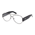MCM Eyeglasses Aviator Full Rim, Pale Gold Frame and Clear Demo Lenses Lens MW5001032