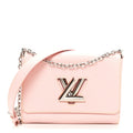 Epi Twist Shoulder Bag MM Rose Ballerine