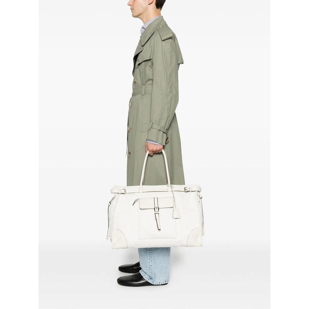 Prada Neutrals Shoulder Bags Men