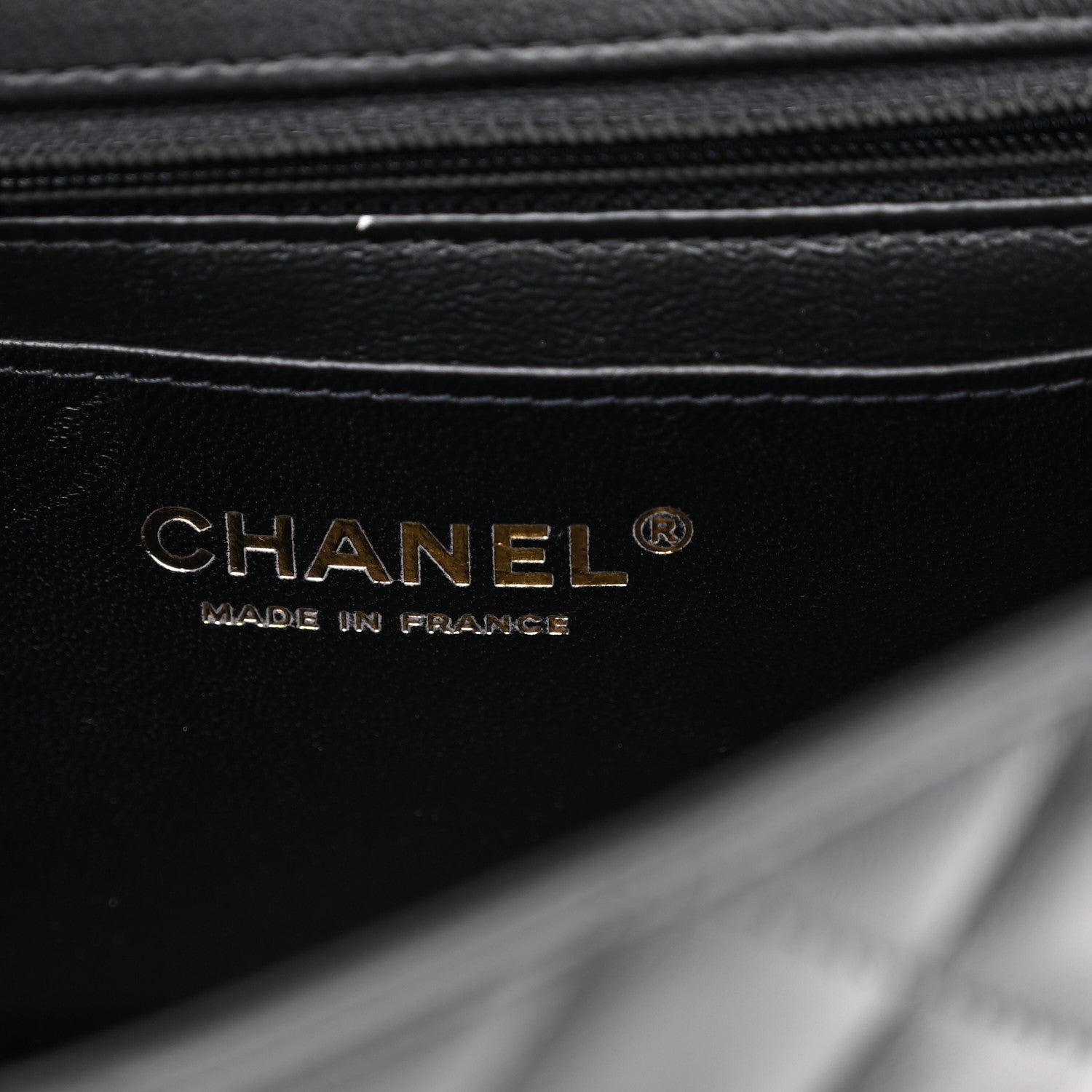 Lambskin Quilted Mini Rectangular Flap Black
