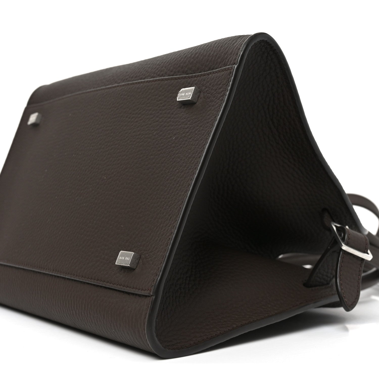 Grained Calfskin Soft Margaux 10 Bag Deep Brown