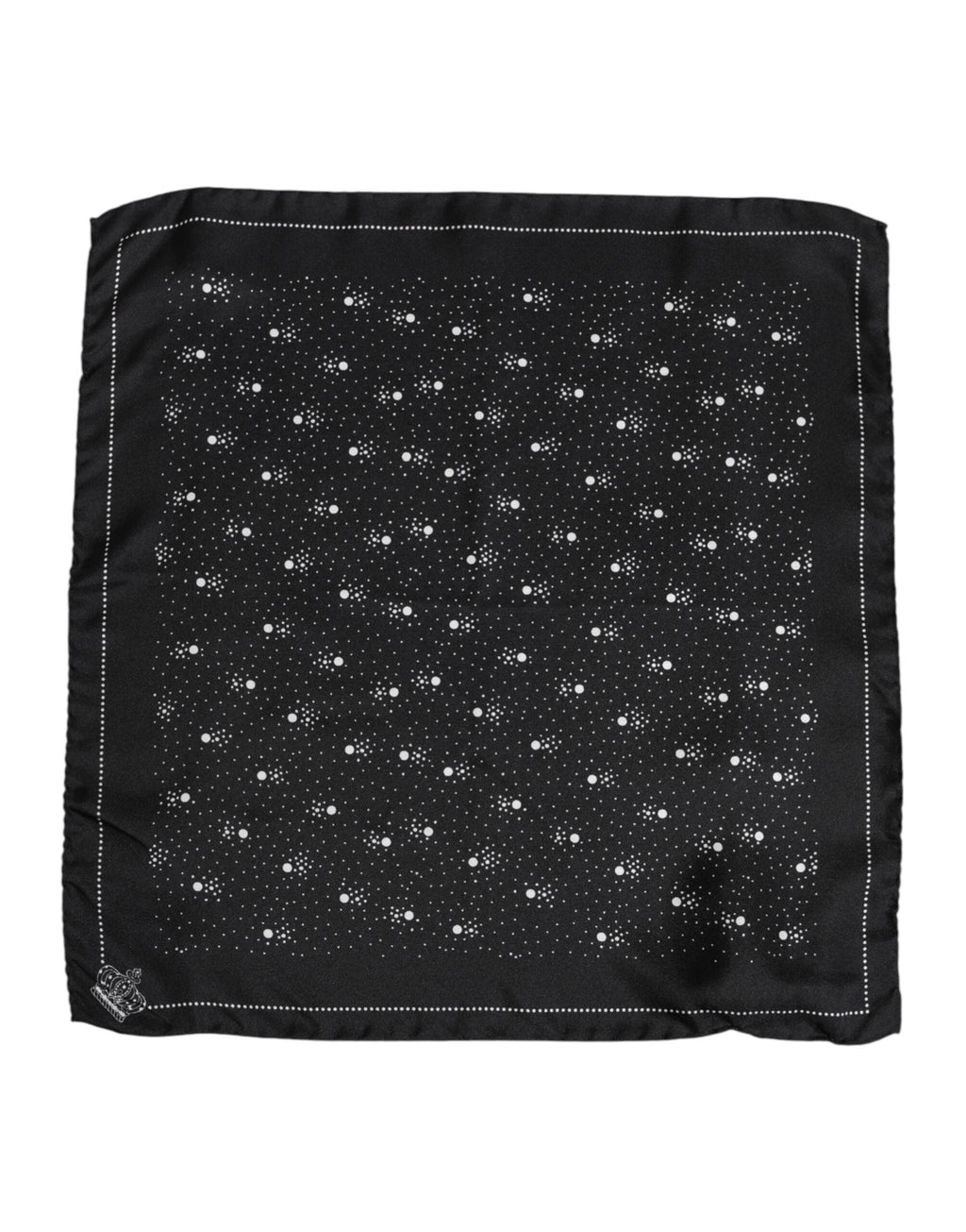 Dolce & Gabbana Black White Printed Square Men Foulard Men's Scarf