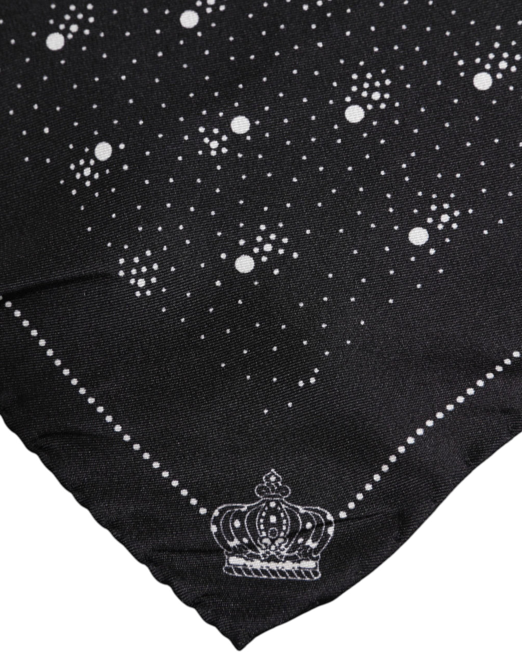 Dolce & Gabbana Black White Printed Square Men Foulard Men's Scarf