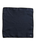 Dolce & Gabbana Blue DG Crown Silk Square Men Foulard Men's Scarf