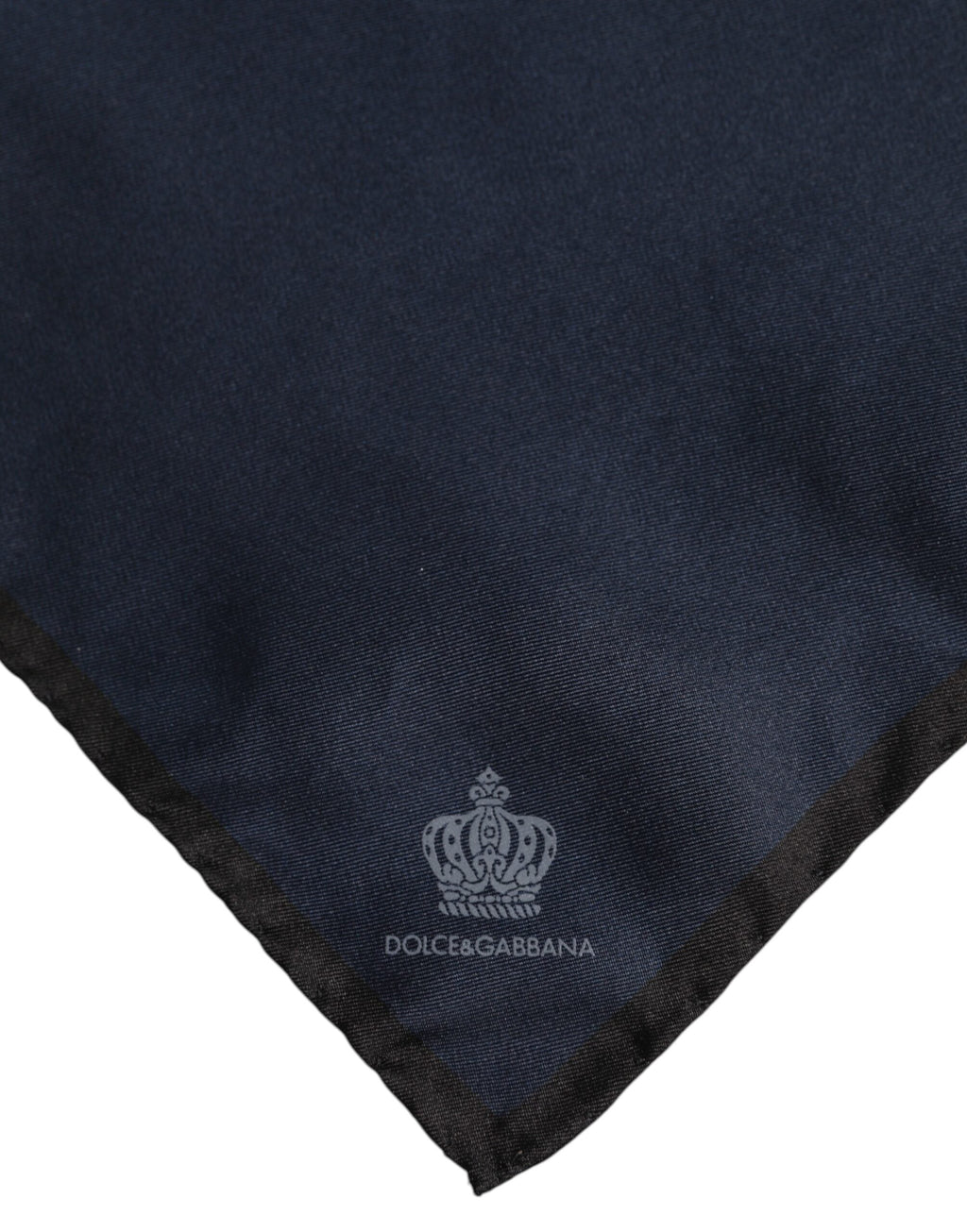 Dolce & Gabbana Blue DG Crown Silk Square Men Foulard Men's Scarf