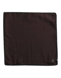 Dolce & Gabbana Brown DG Crown Silk Square Men Foulard Men's Scarf
