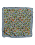 Dolce & Gabbana Gray Green Cactus Print Square Foulard Men's Scarf