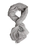 Dolce & Gabbana Gray DG Crown Neck Warmer Wrap Shawl Men's Scarf