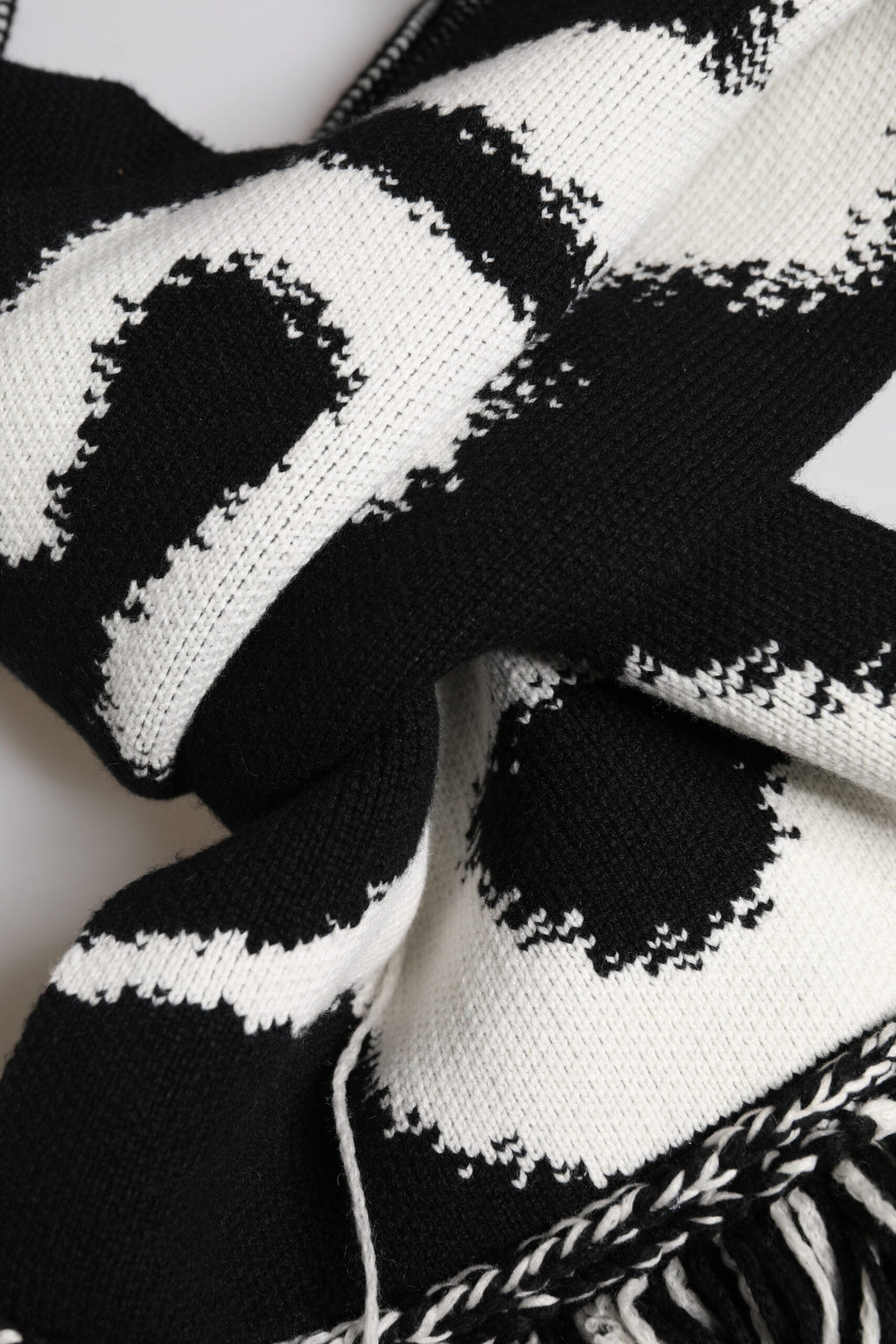 Dolce & Gabbana Black Logo Neck Warmer Wrap Men Shawl Men's Scarf