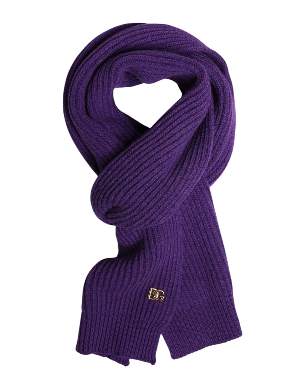 Dolce & Gabbana Purple DG Logo Neck Warmer Wrap Shawl Men's Scarf
