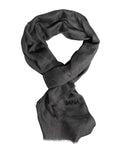 Dolce & Gabbana Gray Logo Print Neck Warmer Wrap Shawl Men's Scarf
