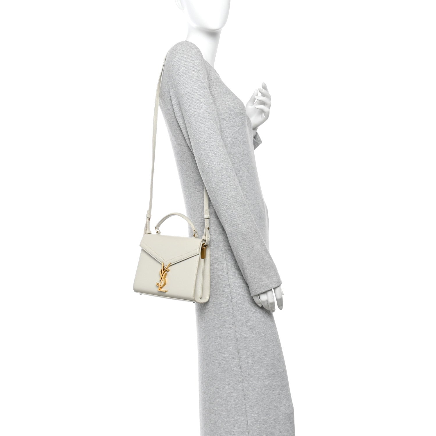 Grain de Poudre Mini Classic Monogram Cassandra Top Handle Vintage White